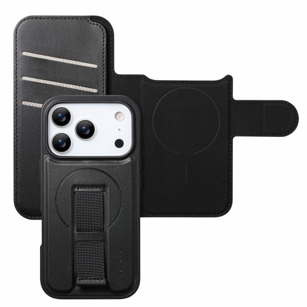 iPhone 18 Pro Max/17 Pro Max skal med RFID-plånbok, svart, bild 3