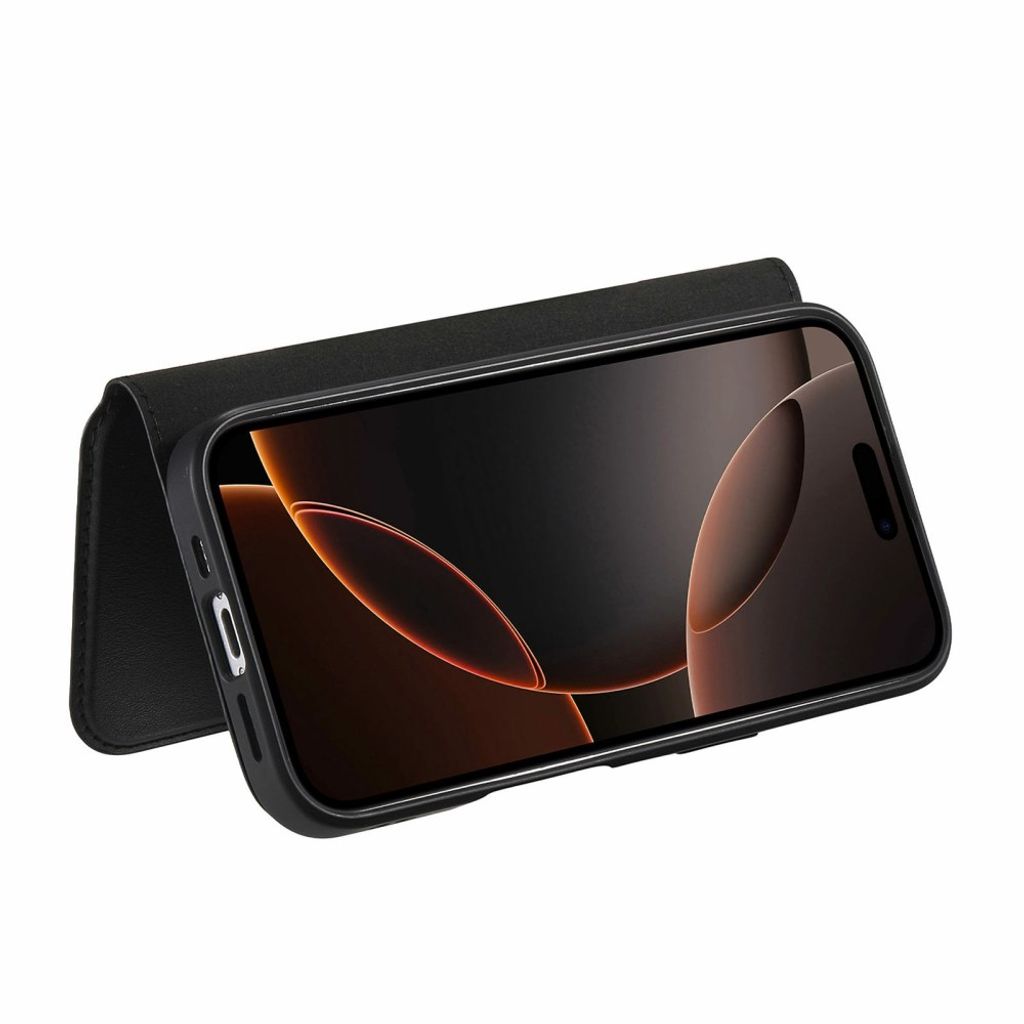 iPhone 18 Pro Max/17 Pro Max skal med RFID-plånbok, svart, bild 5