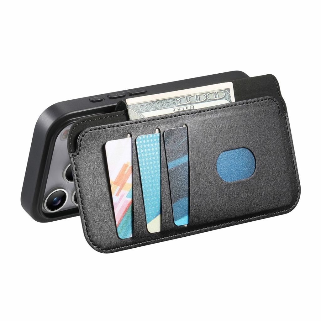 iPhone 18 Pro Max/17 Pro Max skal med RFID-plånbok, svart, bild 6