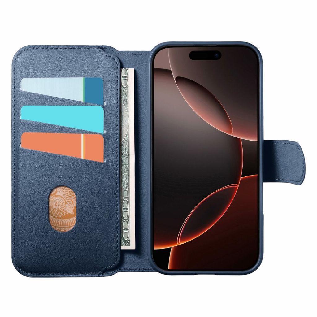 iPhone 18 Pro Max/17 Pro Max skal med RFID-plånbok, blå, bild 2