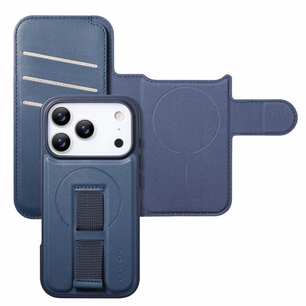 iPhone 18 Pro Max/17 Pro Max skal med RFID-plånbok, blå, bild 3