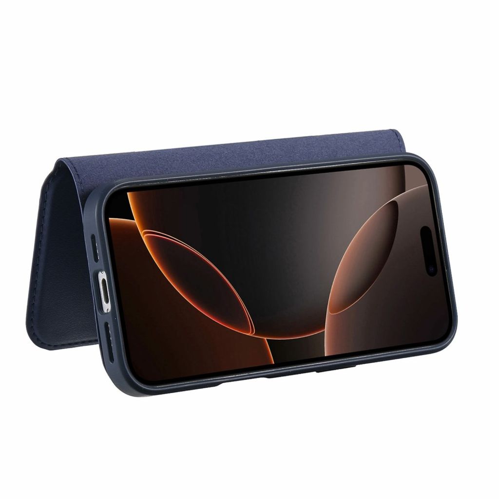 iPhone 18 Pro Max/17 Pro Max skal med RFID-plånbok, blå, bild 5