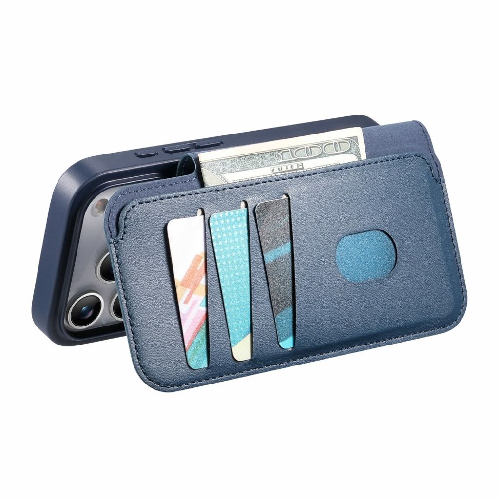 iPhone 18 Pro Max/17 Pro Max skal med RFID-plånbok, blå, bild 6