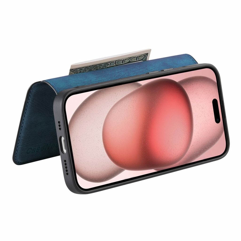 iPhone 18 Pro Max/17 Pro Max skal med löstagbar plånbok, blå, bild 3