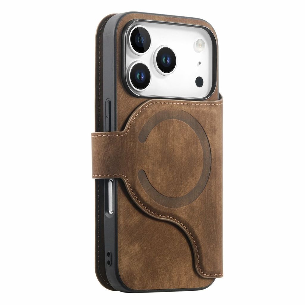 iPhone 18 Pro Max/17 Pro Max skal med löstagbar plånbok, brun, bild 6