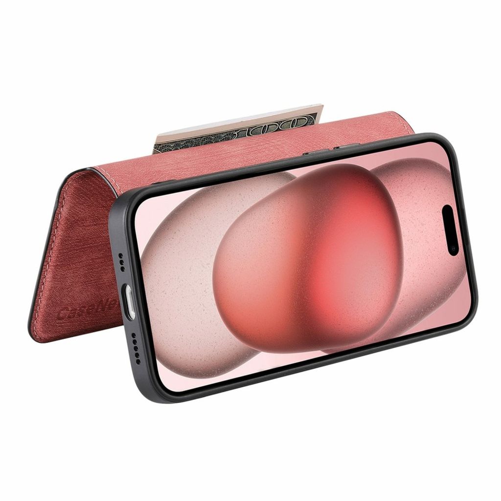 iPhone 18 Pro Max/17 Pro Max skal med löstagbar plånbok, rosa, bild 3
