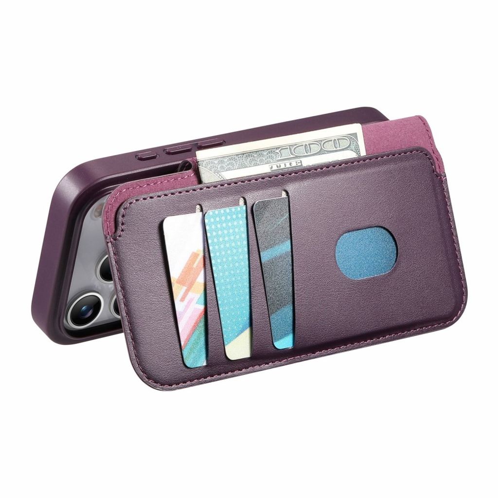 iPhone 18 Pro Max/17 Pro Max skal med RFID-plånbok, lila, bild 6