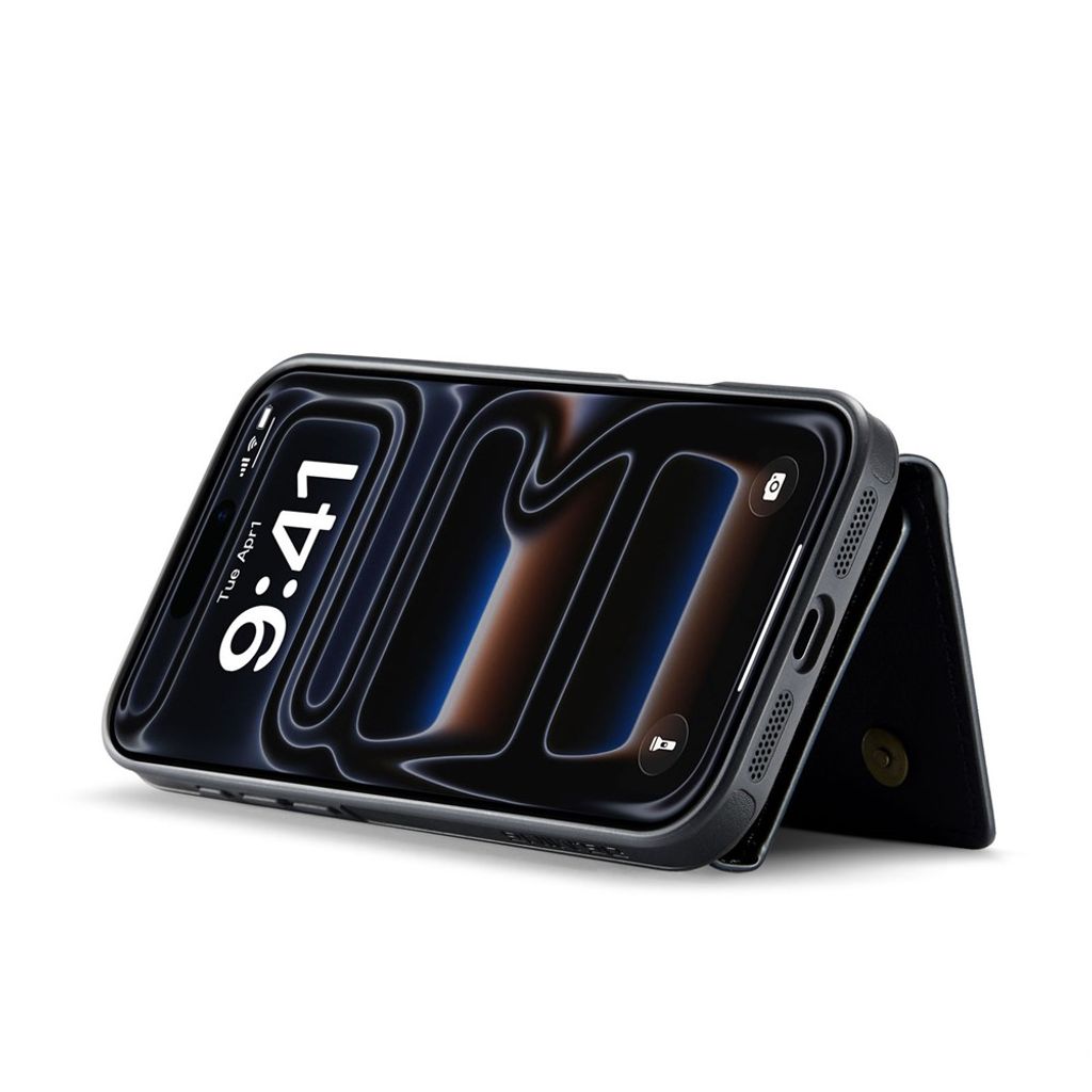 iPhone 18 Pro Max/17 Pro Max plånboksskal 2-i-1 med RFID-skydd, svart, bild 4