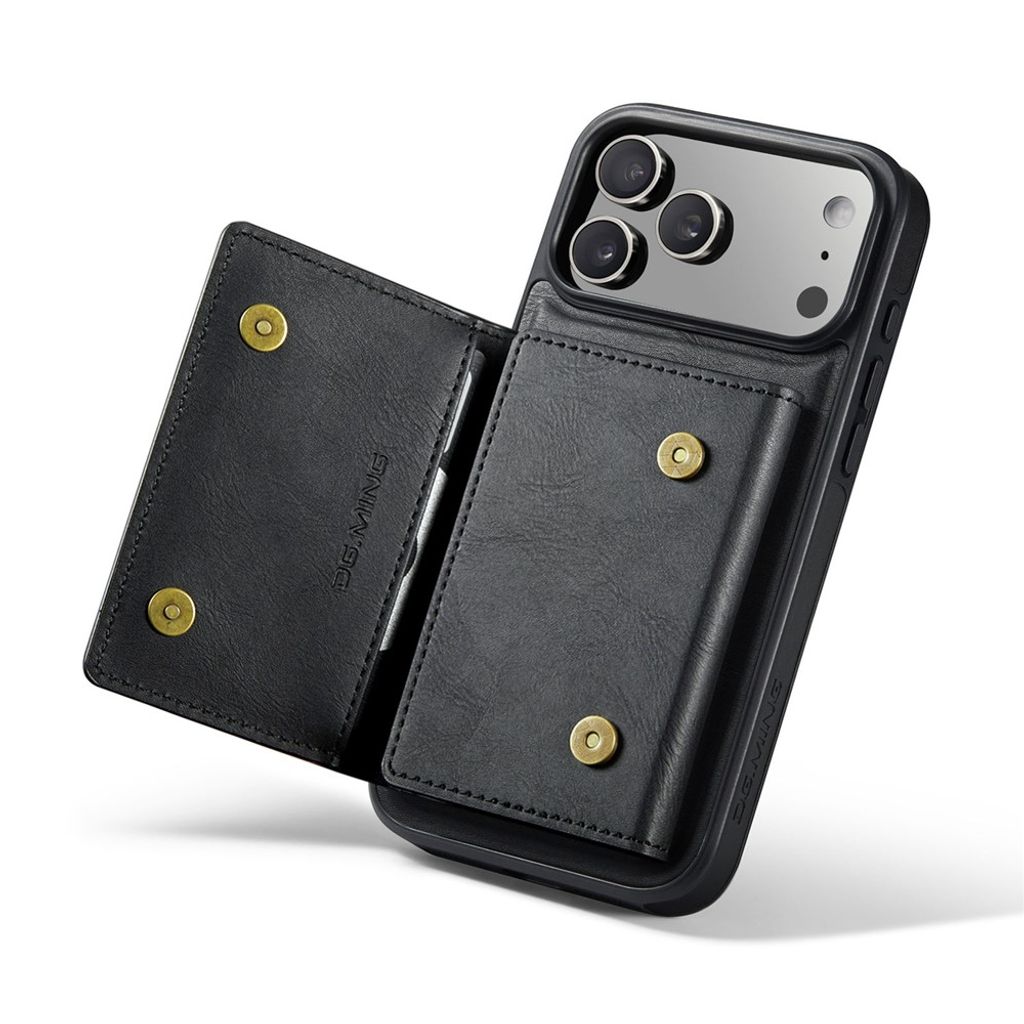 iPhone 18 Pro Max/17 Pro Max plånboksskal 2-i-1 med RFID-skydd, svart, bild 5