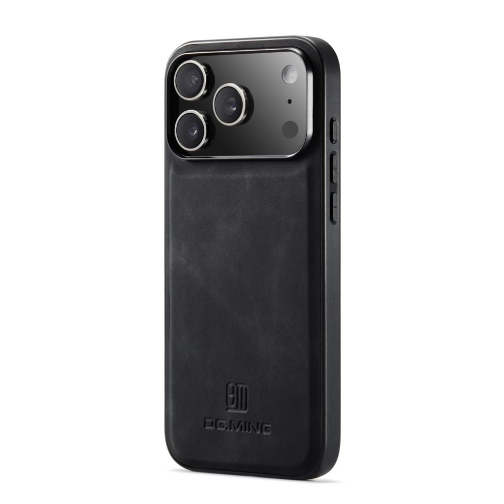 iPhone 18 Pro Max/17 Pro Max konstläderskal med höjda kanter, svart, bild 3