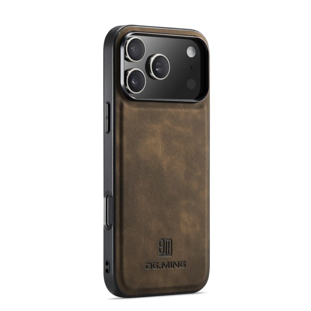 iPhone 18 Pro Max/17 Pro Max konstläderskal med höjda kanter, brun, bild 2