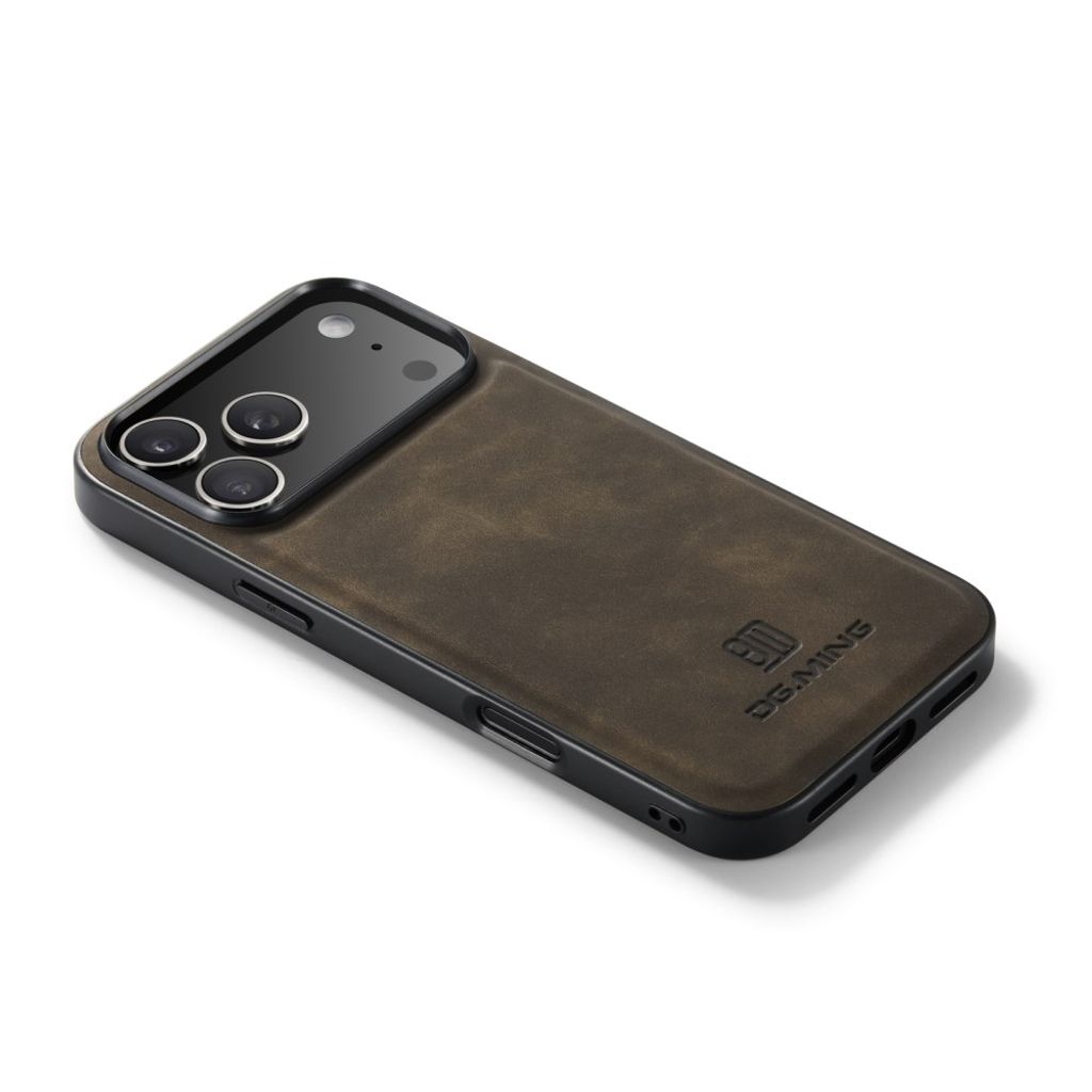 iPhone 18 Pro Max/17 Pro Max konstläderskal med höjda kanter, brun, bild 7
