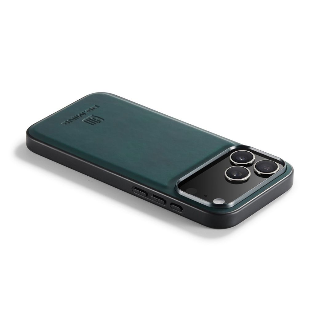 iPhone 18 Pro Max/17 Pro Max konstläderskal med höjda kanter, grön, bild 4