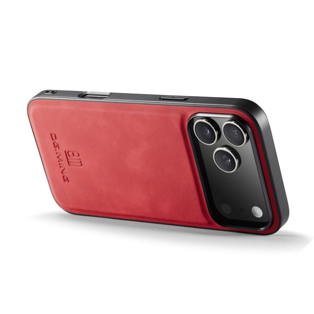 iPhone 18 Pro Max/17 Pro Max konstläderskal med höjda kanter, röd, bild 5