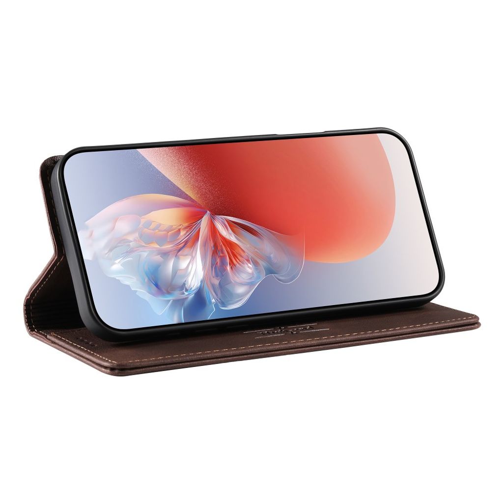 iPhone 18 Pro Max/17 Pro Max plånboksfodral i äkta läder, mörkbrun, bild 2