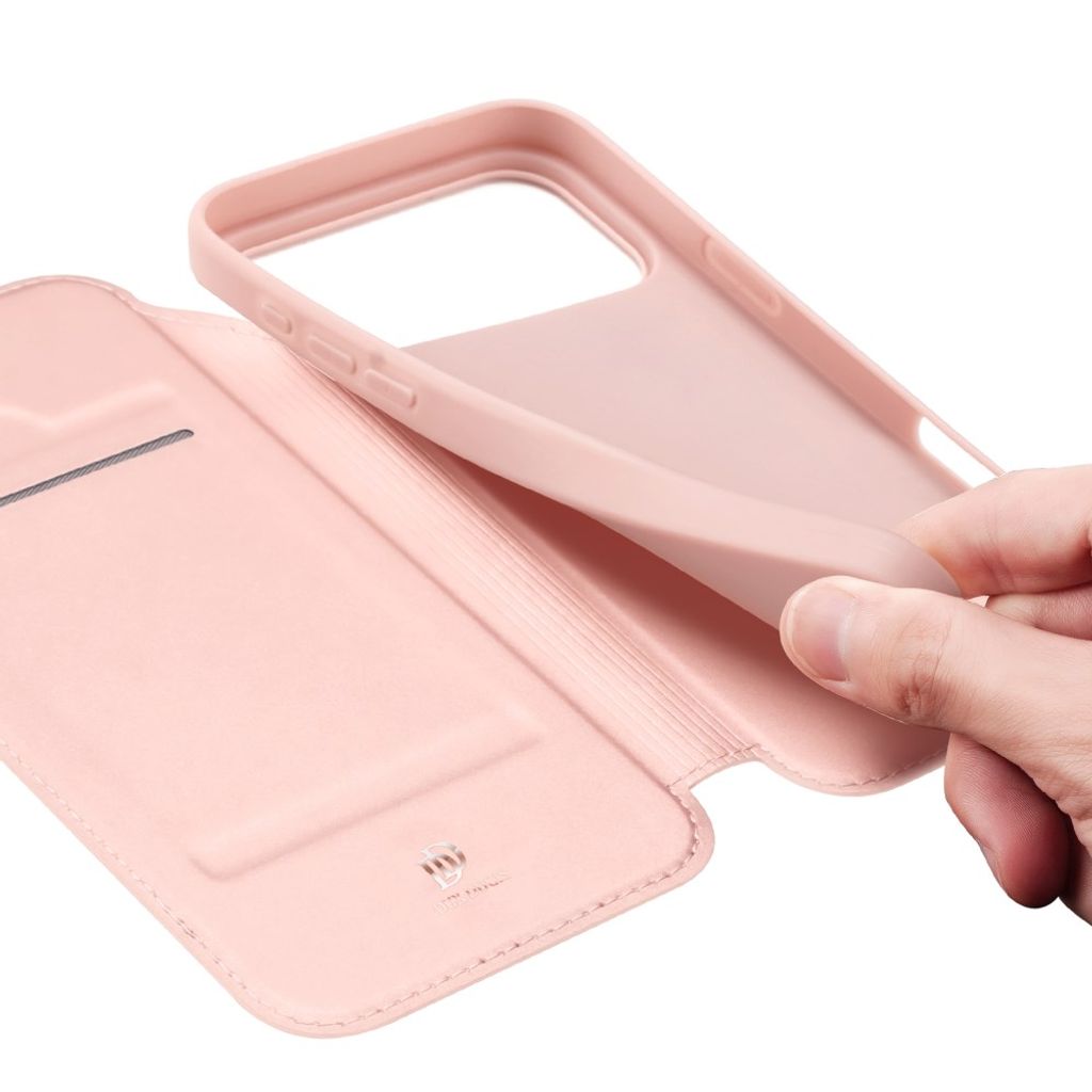 iPhone 18 Pro Max/17 Pro Max plånboksfodral med kortfack, rosa, bild 7