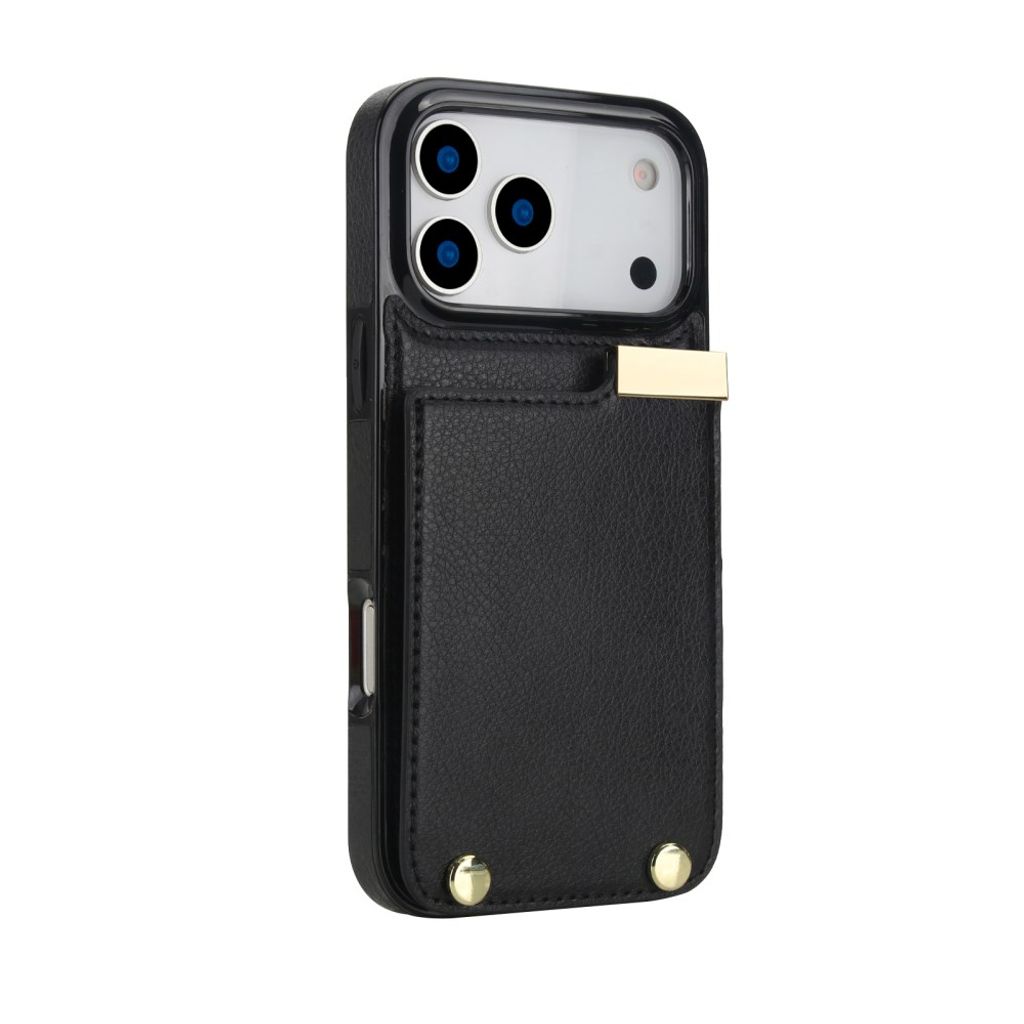 iPhone 18 Pro Max/17 Pro Max skal med kortficka för 3 kort, svart, bild 3