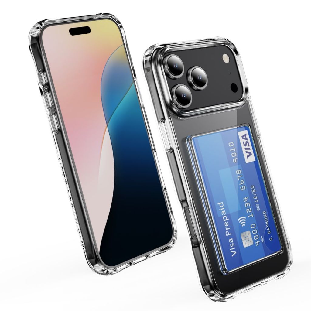iPhone 18 Pro Max/17 Pro Max genomskinligt skal med kortfack, bild 2