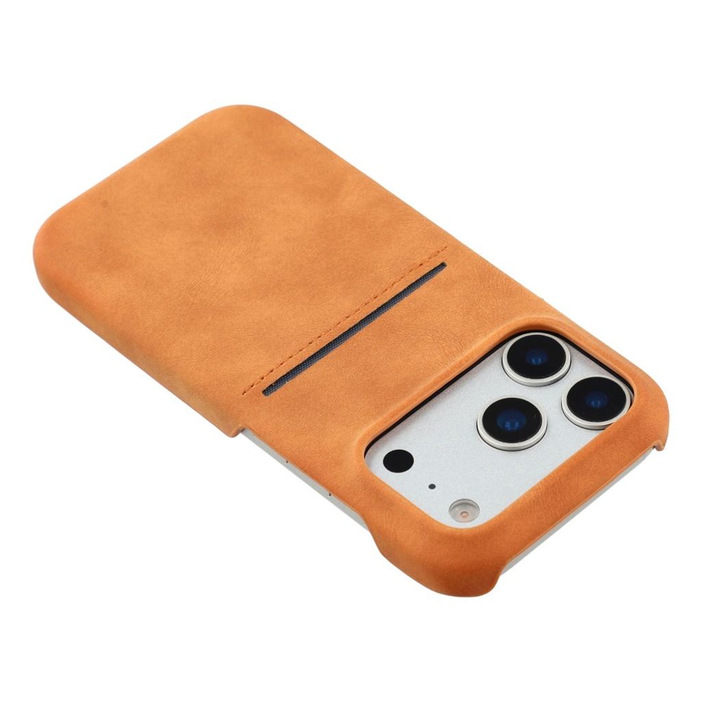 iPhone 18 Pro Max/17 Pro Max slimmat skal med kortplats, gulbrun, bild 5