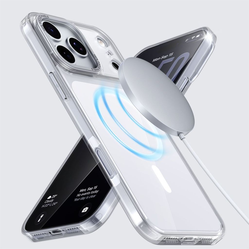 iPhone 18 Pro Max/17 Pro Max MagSafe-skal med akrylbaksida, vit, bild 2