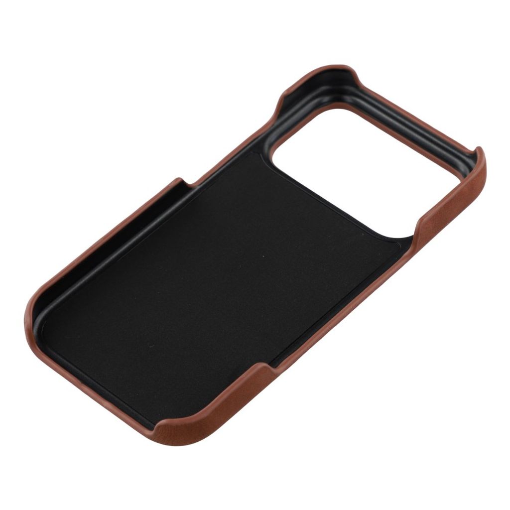 iPhone 18 Pro Max/17 Pro Max MagSafe-skal med konstläderyta, brun, bild 5