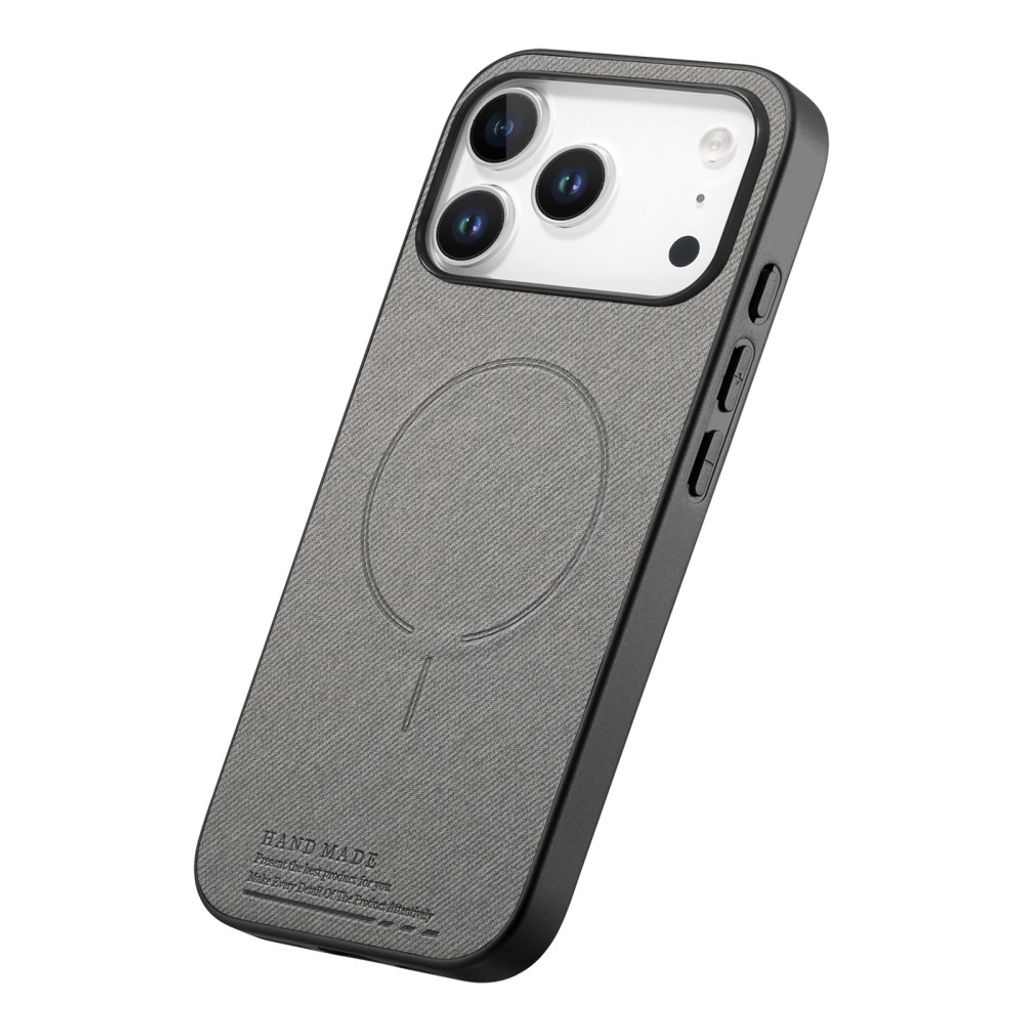 iPhone 18 Pro Max/17 Pro Max MagSafe-skal med textilbaksida, grå, bild 2