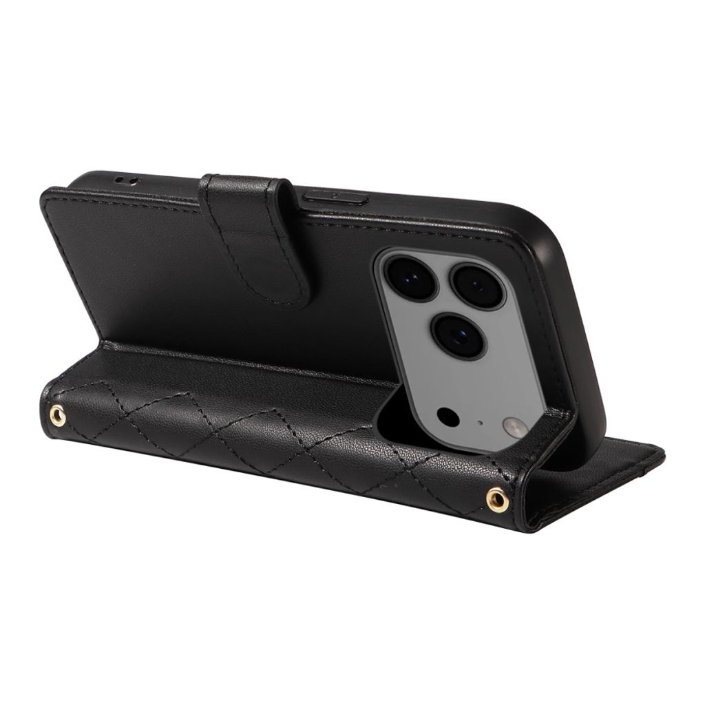 iPhone 18 Pro Max/17 Pro Max plånboksfodral med axelrem, svart, bild 7