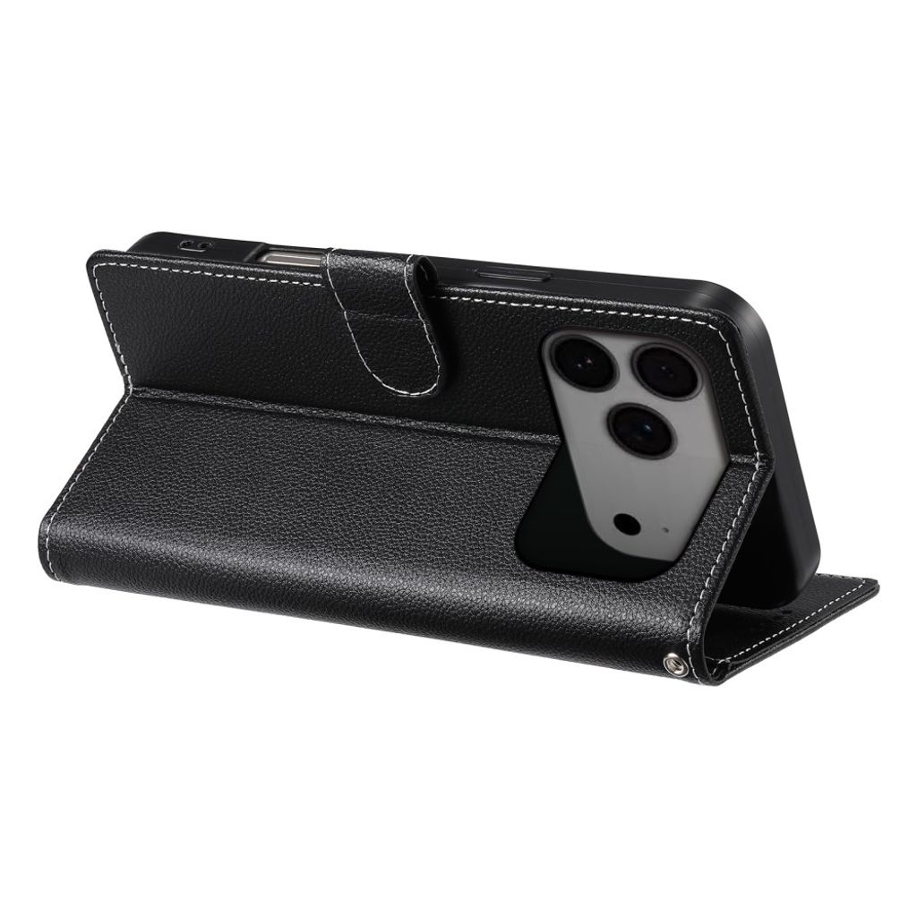 iPhone 18 Pro Max/17 Pro Max plånboksfodral med handledsrem, svart, bild 3