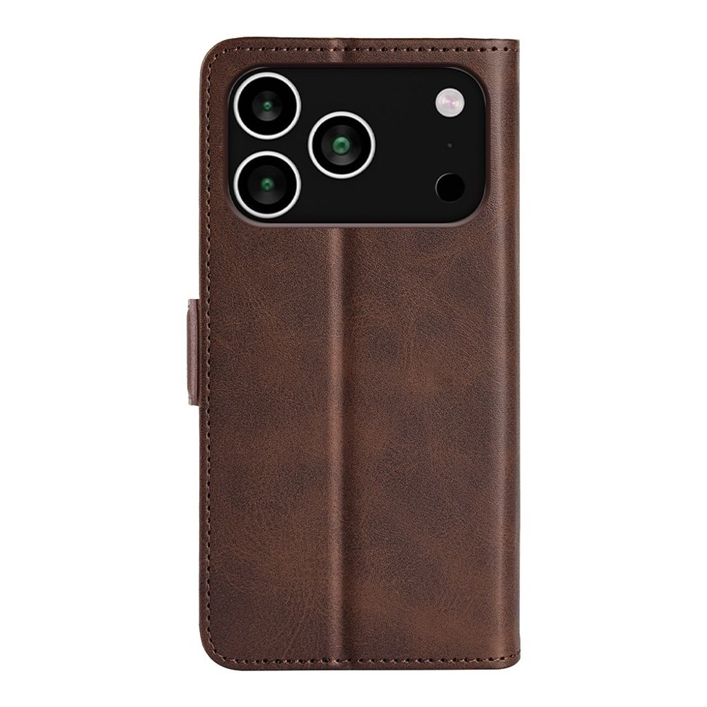 iPhone 18 Pro Max/17 Pro Max plånboksfodral med kameraskydd, brun, bild 4