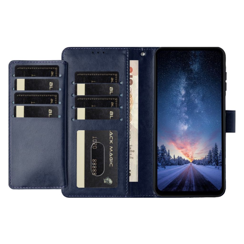 iPhone 18 Pro Max/17 Pro Max plånboksfodral med 8 kortfack, mörkblå, bild 4