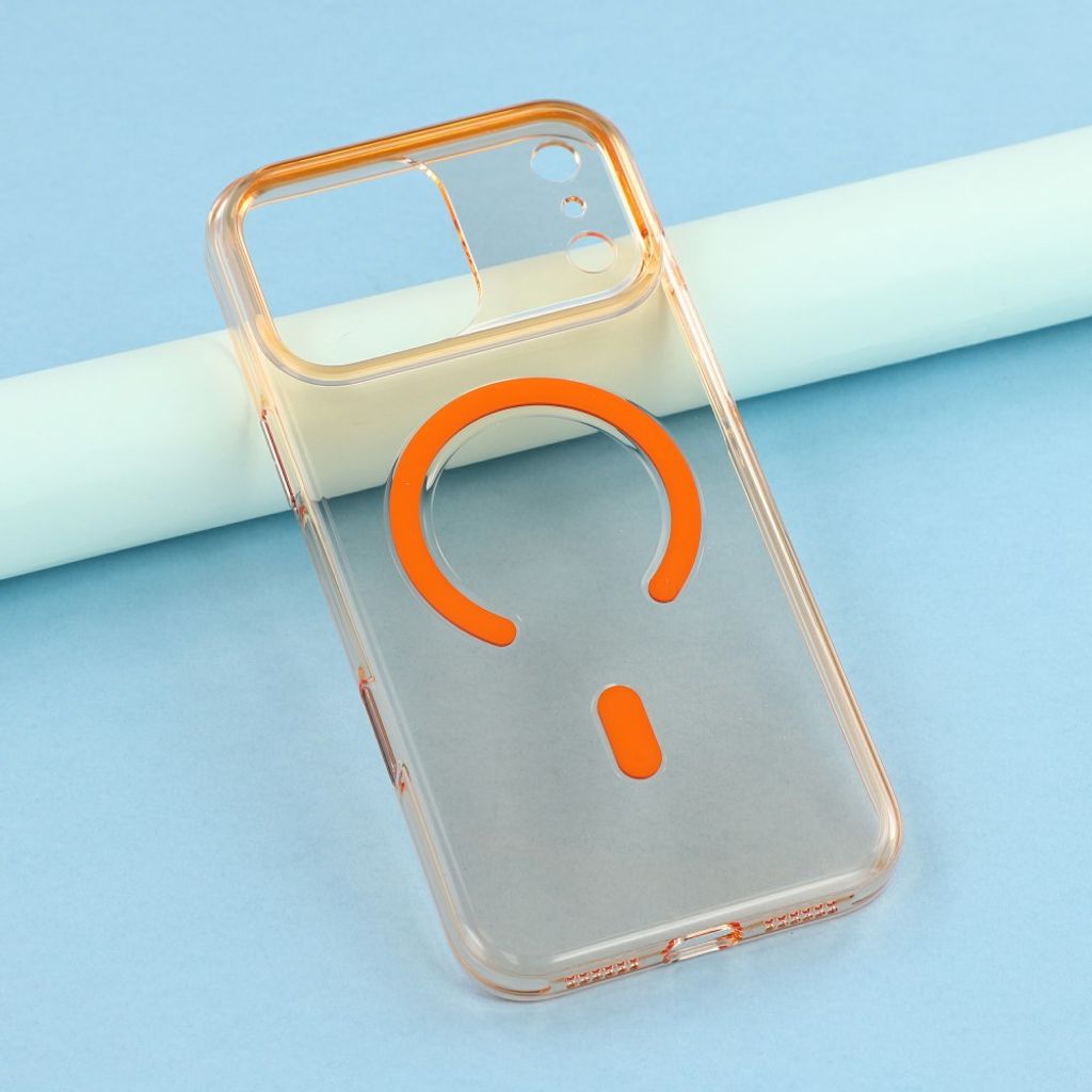 iPhone 18 Pro Max/17 Pro Max genomskinligt MagSafe-skal, orange, bild 4