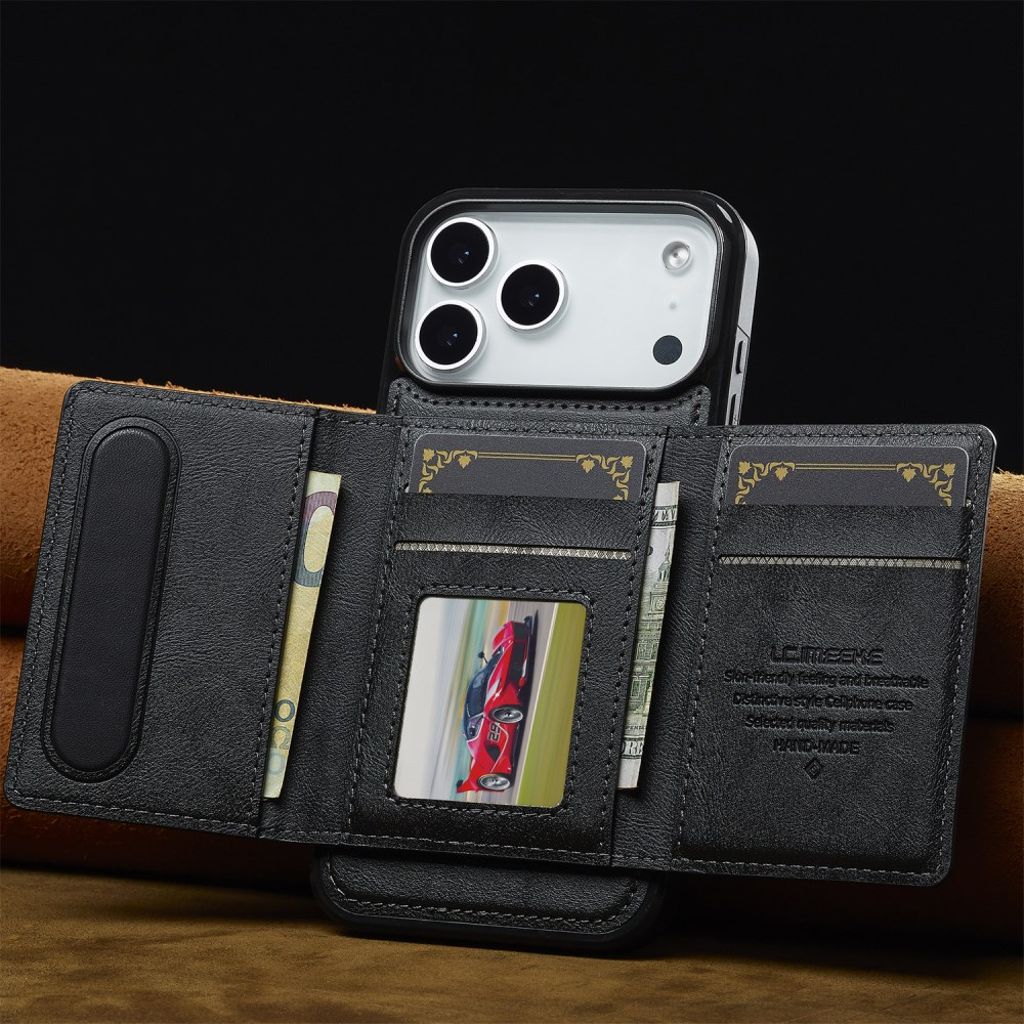 iPhone 18 Pro Max/17 Pro Max MagSafe-skal med löstagbar plånbok, svart, bild 6