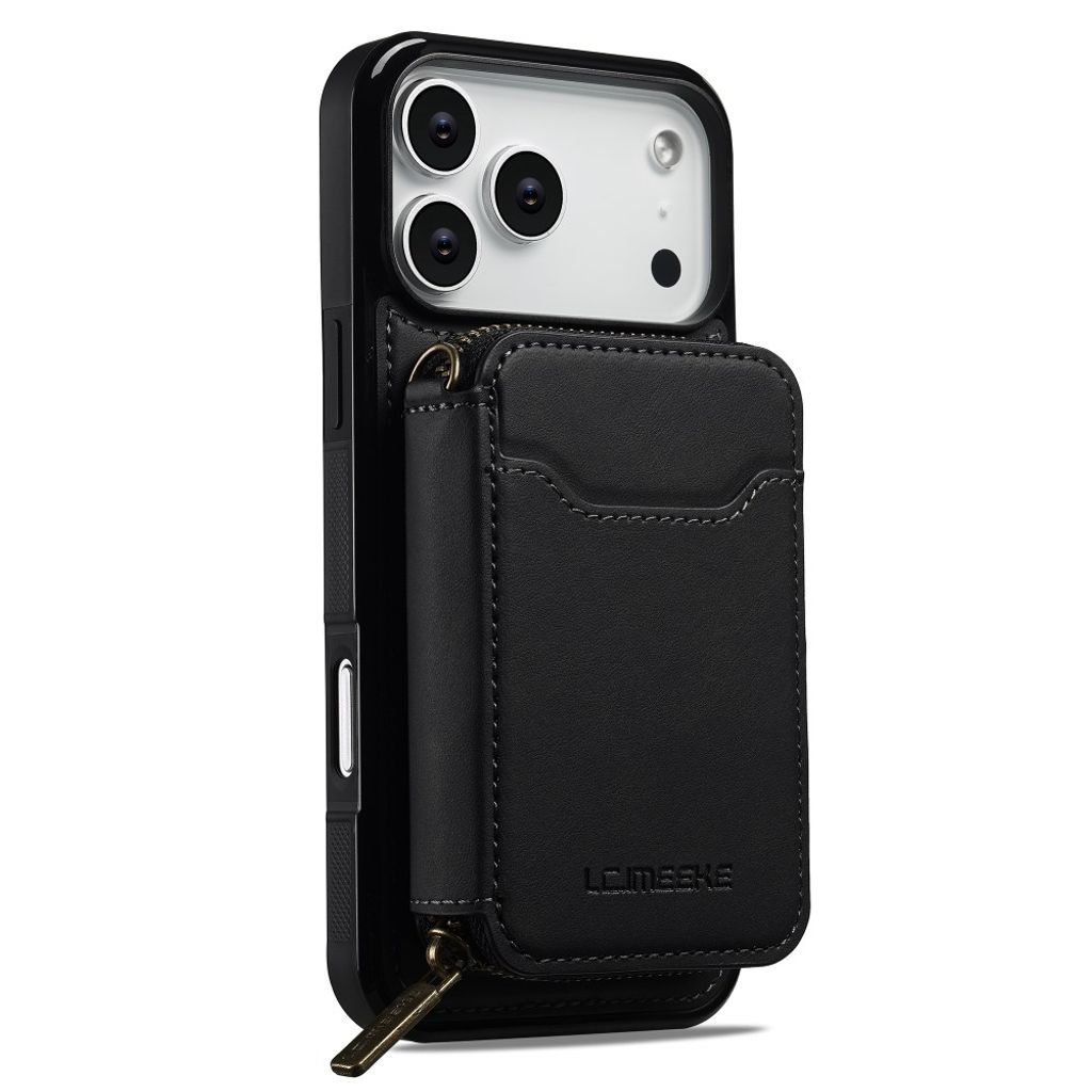 iPhone 18 Pro Max/17 Pro Max MagSafe-skal med dragkedjeplånbok, svart, bild 4