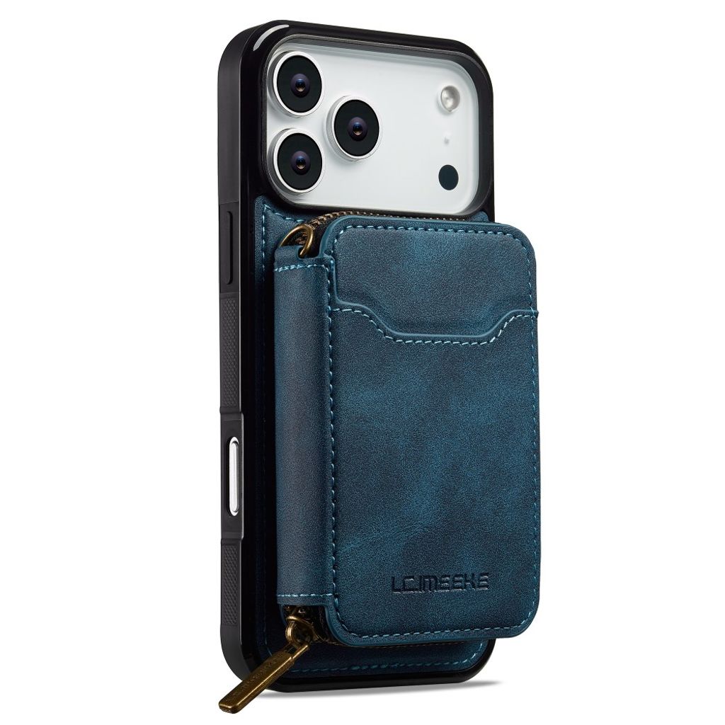 iPhone 18 Pro Max/17 Pro Max MagSafe-skal med dragkedjeplånbok, blå, bild 4