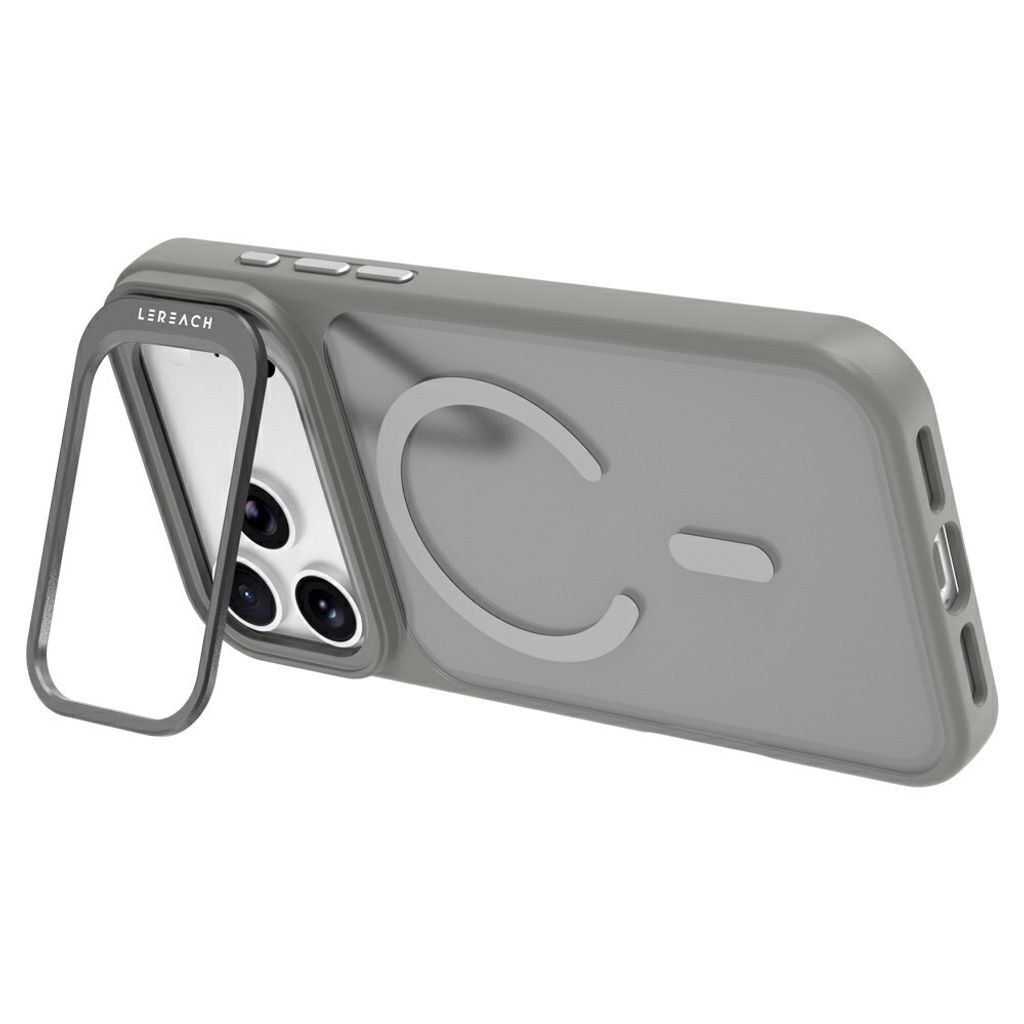 iPhone 18 Pro Max/17 Pro Max MagSafe-skal med stativ, grå, bild 4