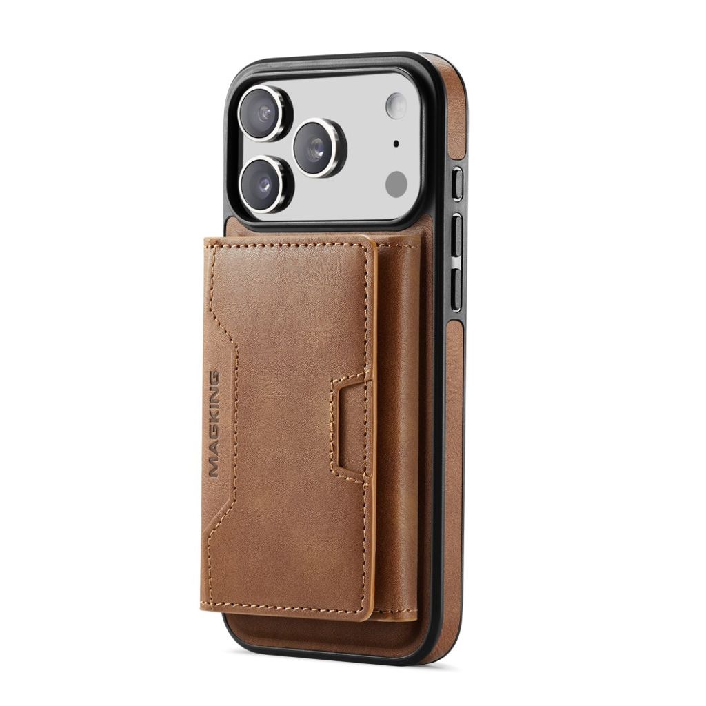 iPhone 18 Pro Max/17 Pro Max MagSafe-skal med avtagbar plånbok, brun, bild 5