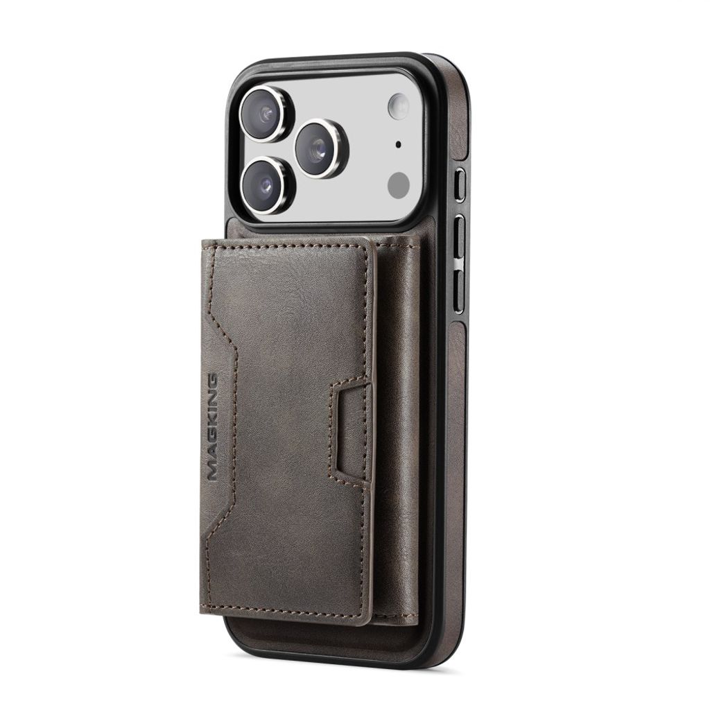 iPhone 18 Pro Max/17 Pro Max MagSafe-skal med avtagbar plånbok, mörkbrun, bild 5