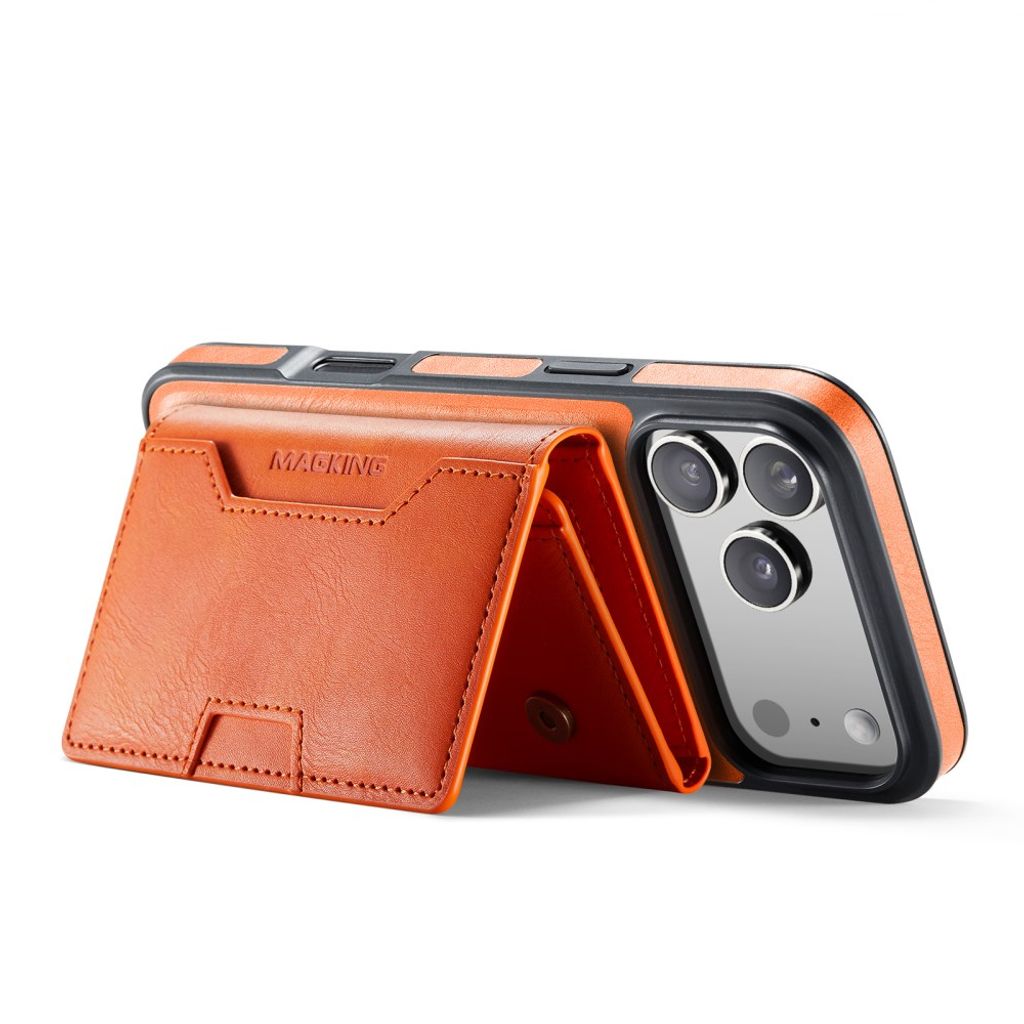 iPhone 18 Pro Max/17 Pro Max MagSafe-skal med avtagbar plånbok, orange, bild 4