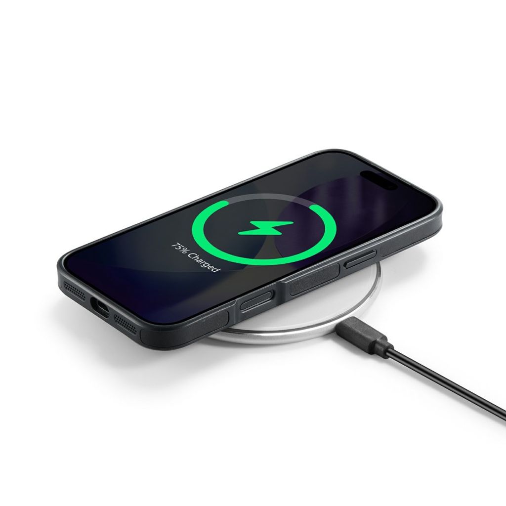 iPhone 18 Pro Max/17 Pro Max slimmat MagSafe-skal i konstläder, svart, bild 6