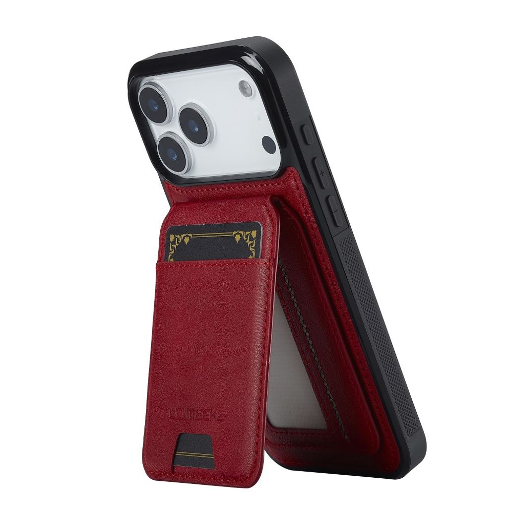 iPhone 18 Pro Max/17 Pro Max MagSafe-skal med löstagbart kortfack, röd, bild 4