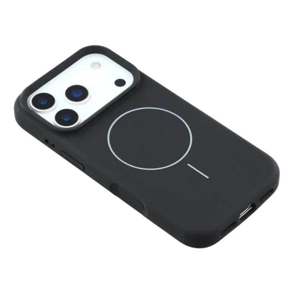 iPhone 18 Pro Max silikonskal med MagSafe och 2 skärmskydd, svart, bild 2