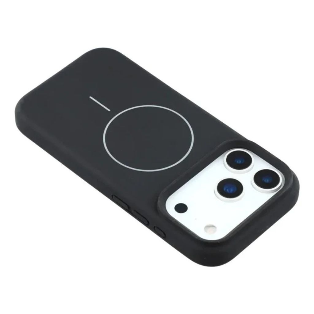 iPhone 18 Pro Max silikonskal med MagSafe och 2 skärmskydd, svart, bild 3
