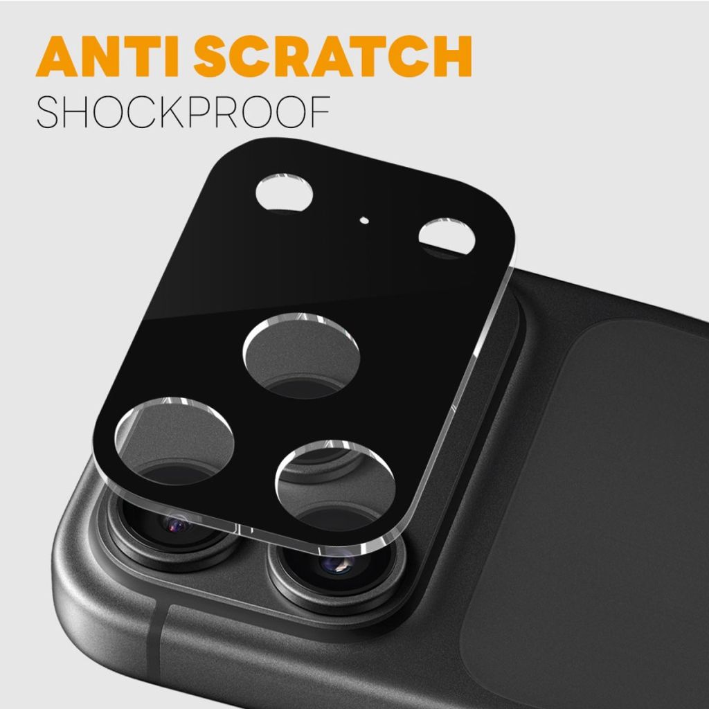 iPhone 18 Pro Max 3D-kameralinsskydd, svart, bild 2