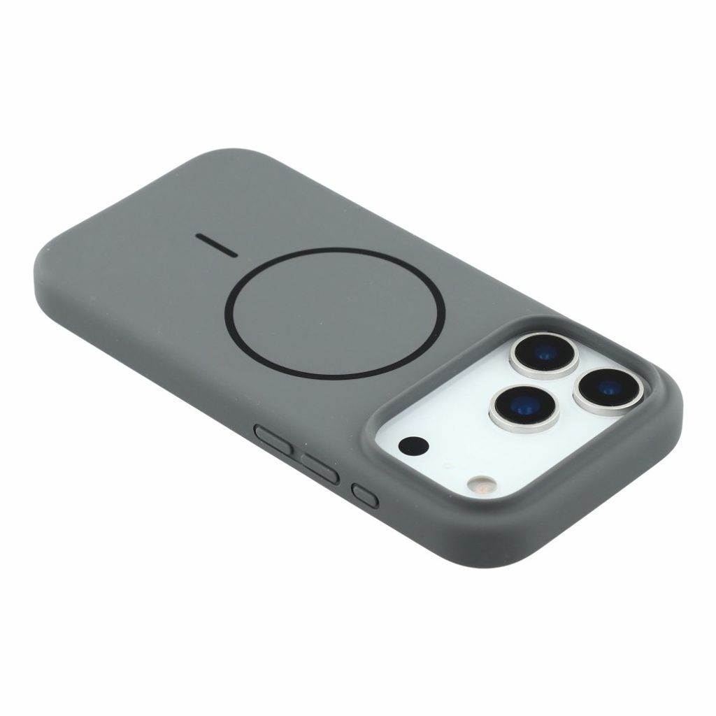 iPhone 18 Pro Max/17 Pro Max slimmat MagSafe-skal i silikon, mörkgrå, bild 4
