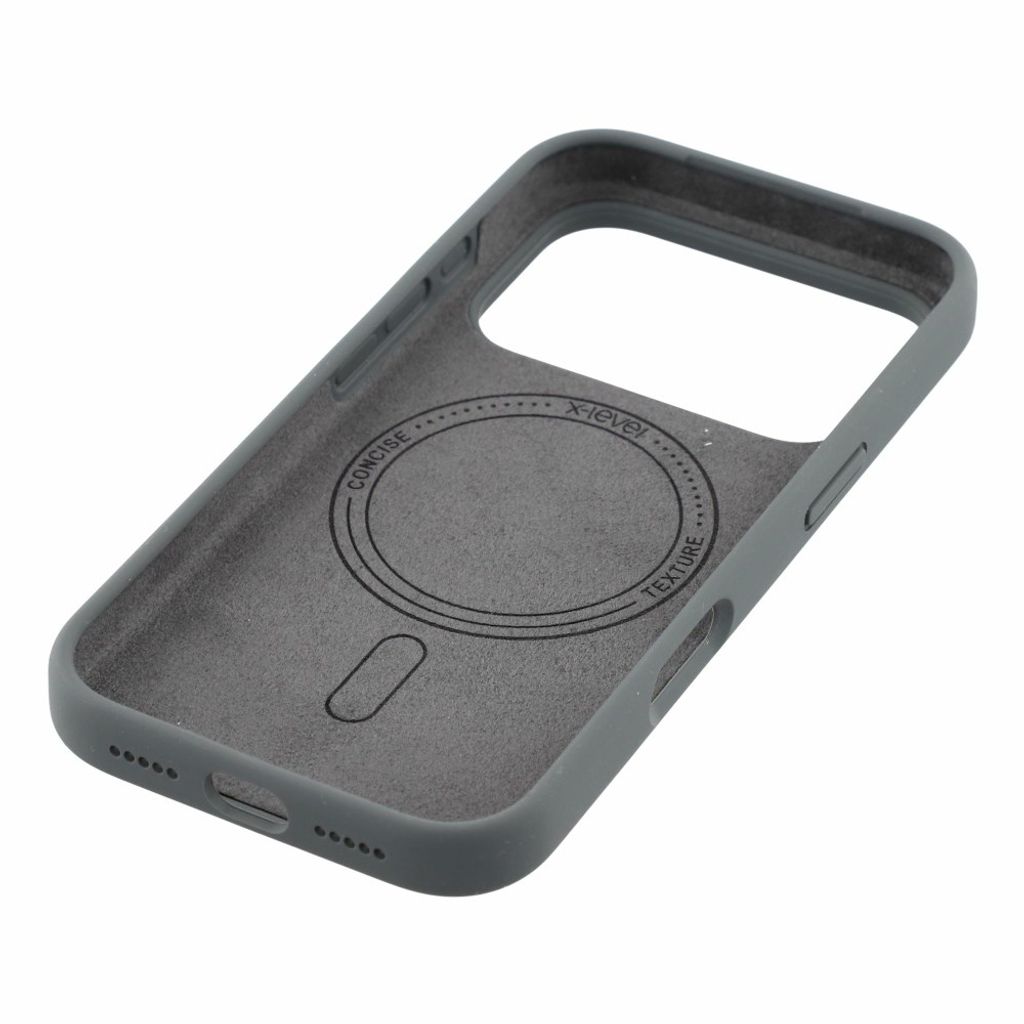 iPhone 18 Pro Max/17 Pro Max slimmat MagSafe-skal i silikon, mörkgrå, bild 5