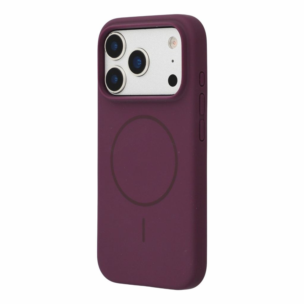 iPhone 18 Pro Max/17 Pro Max slimmat MagSafe-skal i silikon, vinröd, bild 3