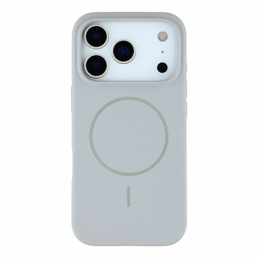 iPhone 18 Pro Max/17 Pro Max slimmat MagSafe-skal i silikon, ljusgrå, bild 2