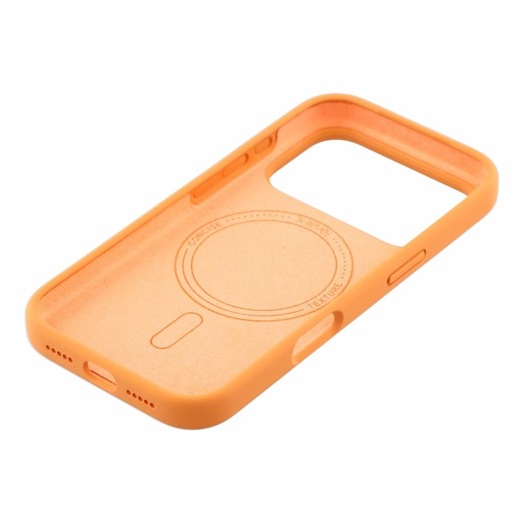 iPhone 18 Pro Max/17 Pro Max slimmat MagSafe-skal i silikon, orange, bild 5