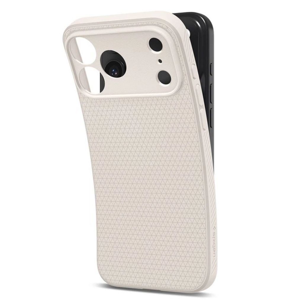 iPhone 18 Pro Max/17 Pro Max slimmat skal med luftkuddar, naturtitan, bild 3
