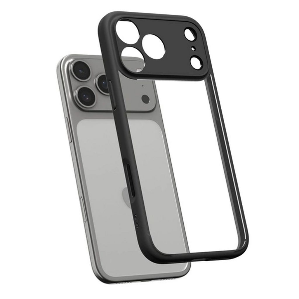 iPhone 18 Pro Max/17 Pro Max skal med klar baksida och luftkuddar, matt svart, bild 7